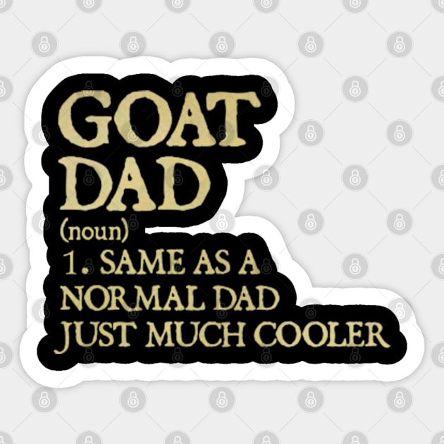 Goat Dad Definition Funny Sticker by  hal mafhoum?